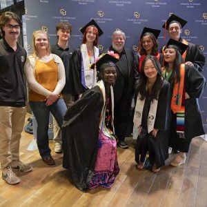 Steve Wozniak was the 2024 Commencement Address speaker at the University of Colorado Boulder.  (Photo by Casey A. Cass/University of Colorado)